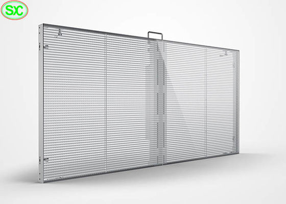 P10 Reklama przezroczysty ekran z przezroczystego szkła wideo