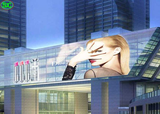 P12 Elastyczny Prezentowany przezroczysty wyświetlacz LED o 90% przezroczystości