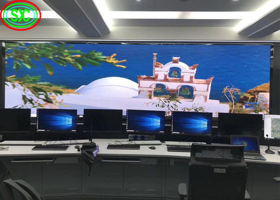 Naprawiona instalacja wewnętrzna ściana wideo LED 4 P5 P6 szeroki kąt widzenia bez ducha wewnętrzny pełnokolorowy wyświetlacz LED