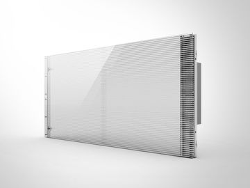 Wnętrze P3.91 Przejrzysty ekran LED Szklane okna Aluminiowa szafa Materiał LED przezroczysty ekran