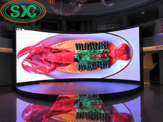 Dobra cena SMD Skrzywiony ekran reklamowy LED 3,91 mm Pixel Pitch 25 Wattled ekran reklamowy reklamowy w Internecie