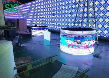 IP65 pełnokolorowy ekran LED wypożyczalny na zewnątrz, przezroczysty wyświetlacz wideo 6mm Pixel Pitch