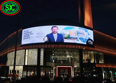 Zgięty zewnętrzny wyświetlacz reklamowy LED, P6 Panel LED, pełny kolor 20W wewnętrzny pełnokolorowy wyświetlacz LED