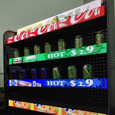 Dobra cena Nowy element Mały odstęp pikseli COB Ekran półkowy P1.87 Używany w supermarkecie/klubach/sklepach Wewnętrzny pasek LED Sig w Internecie