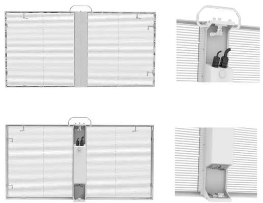 2500 nitów Przejrzysty ekran LED