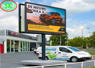 Duże P10 na zewnątrz pełnobarwne reklamy LED ekran wideo IP67 wodoodporna szafa