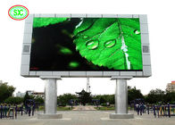 Duży zewnętrzny billboard LED P8 ze stalową szafką z kolumną 1024 * 1024 mm