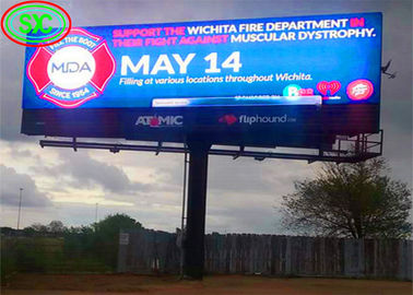 Wypożyczalnia szafy aluminiowej P10 Stage Super Large Screen LED Billboard, ochrona IP65