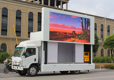 Zewnętrzny pełnokolorowy mobilny samochód reklamowy furgonetka przyczepa P6 P8 P10 Ekran LED