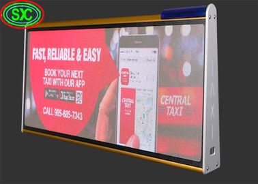 Podwójny bok P5 Reklamy LED Display Samochodowy dach znak Taksówka Top LED Display