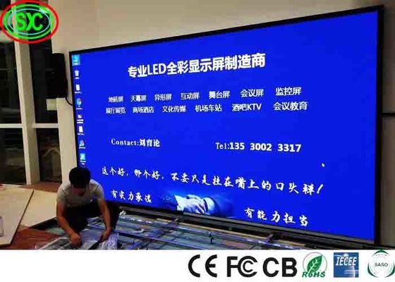 P2-P6 Wnętrze Przenośny Led Video Wall Wysoka jasność Reklama Hd Led Screen