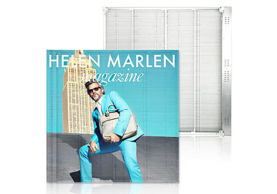 Przezroczysty ekran LED o wysokiej jasności Billboard Epistar Chip 3 lata gwarancji wyświetlacz LED przezroczysty