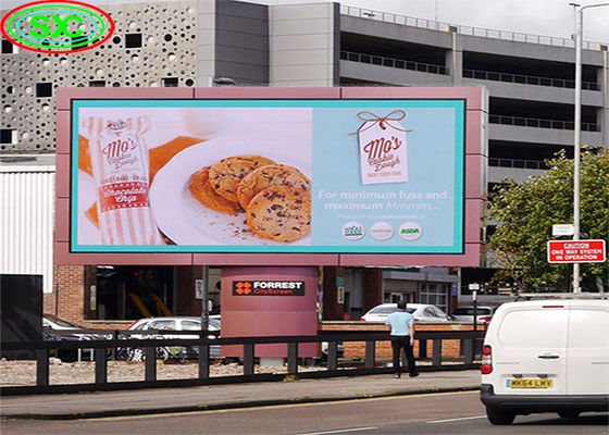 P2.5 LED Aluminium Duże cyfrowe billboardy reklamowe Standardowy szafka wodoodporna
