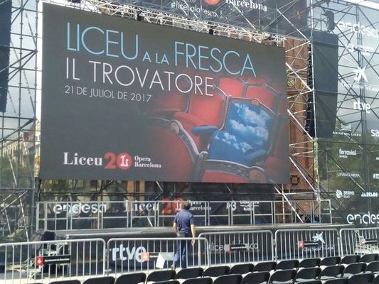 Wyświetlacz LED P6 zewnętrzny, pełnokolorowy, szafka 192x192mm, jasność 8000cd