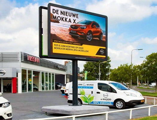 Wysoka jasność P8 32 * 16 kropek LED billboardy reklamowe dla centrów handlowych