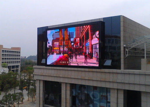 Dobra cena Ekrany reklamowe LED Zewnętrzny P8 w pełnym kolorze smd3535 Wyświetlacz wideo LED reklamowy 1024x1024mm Żelazna szafka w Internecie