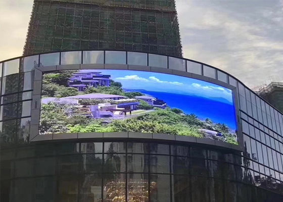 P8 SMD Ekran LED zewnętrzny budynku 8 mm Pixel Full Color Video Display