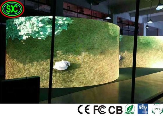 Metal Brak mozaiki Ultra HD IP43 SMD2121 P3.91 Ekran LED w pomieszczeniach