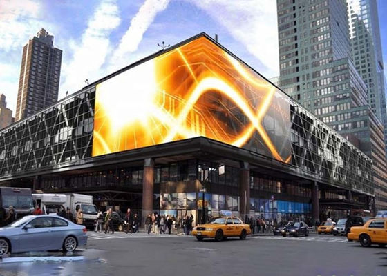 wodoodporne P6 Energooszczędne zewnętrzne pełnokolorowe billboardy reklamowe LED 192*192mm Rozmiar modułu