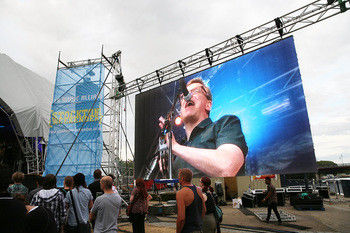 Wodoszczelny na zewnątrz pełnobarwny SMD2727 40000 kropek/m2 P5 Stage LED Video Wall