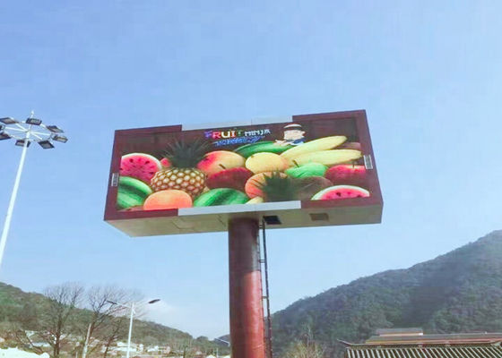 zewnętrzny wodoodporny pełnobarwny SMD3535 4000cd/m2 Jasność centrum handlowego Ekrany reklamowe LED