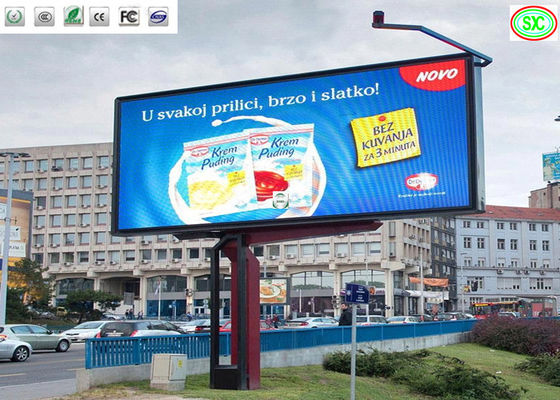 Płynne kolorowe billboardy reklamowe na zewnątrz IP65 P10