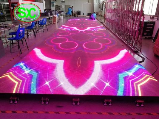 Wnętrze HD P6.25 SMD3528 Full Color LED Dance Floor 1000mmx 500mm Box