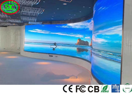 Curve P3.91 reklamowy ekran led duża ściana wideo o wysokiej rozdzielczości