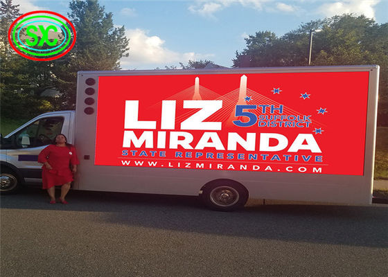 Dobra cena Zewnętrzny wyświetlacz LED przyczepy P8 z trzema stronami do ruchomej reklamy w Internecie