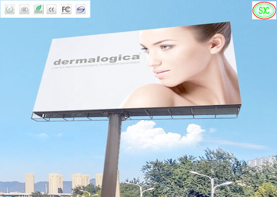 P6 wodoodporna szafa LED aluminiowy billboard, wysokiej jasności LED ekran wideo