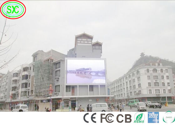 Zewnętrzny pełnokolorowy wyświetlacz LED P6 Wysoka częstotliwość odświeżania Reklama Panel billboardowy 320W/m2 P6 6500cd/m2