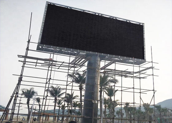 Dobra cena Outdoor P10 960 * 960mm Wysoka jasność Odporna na wysokie temperatury ramka z kolumną LED Billboard w Internecie