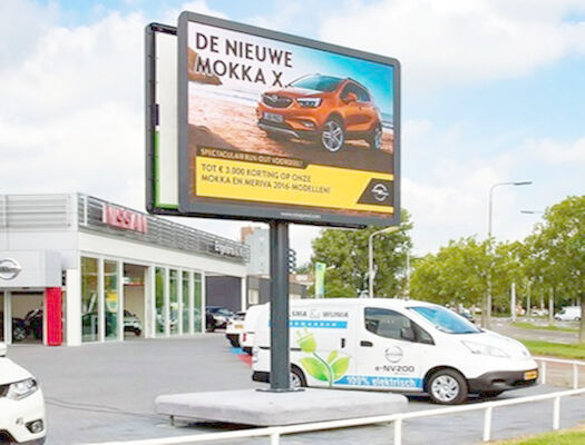 Duży panel reklamowy zewnętrzny 5000cd / m2 Jasność pełnobarwny P10 LED