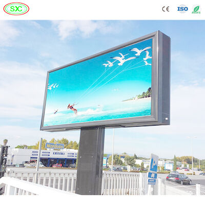 Pełnokolorowy Duży stadion Budynek zewnętrzny Stały wodoodporny P10 LED billboardy reklamowe