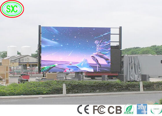 Przednia obsługa W pełni kolorowy LED Digital Signage Signage 10mm Pixel Pitch Iron Cabinet