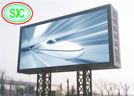 Pełnokolorowy zewnętrzny billboard P 10 LED / panel LED wodoodporny IP 65 i odporny na ciepło