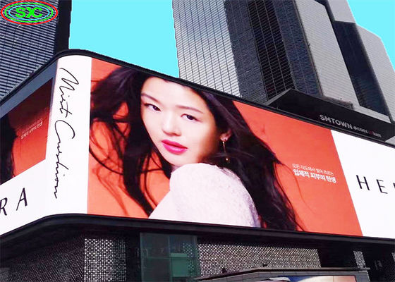 P10 Ekran reklamowy zewnętrzny LED 10 mm Pixel Pitch IP65 wodoodporny