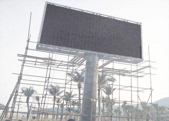 Reklama stadionu autostrady Wysoka jasność zewnętrzna pełnokolorowa P10 LED Panel ścienny z kolumną