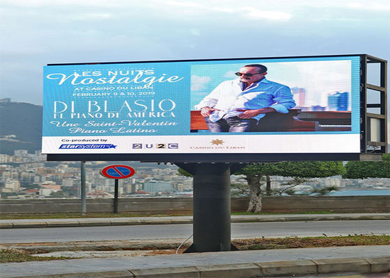 Wyświetlacz LED P10 zewnętrzny, rozstaw pikseli 10mm, jasność 5000cd/m2