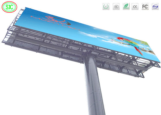 Zewnętrzny pełnokolorowy P10 Reklama 6000cd / m2 Jasność Wysokiej jakości billboard LED