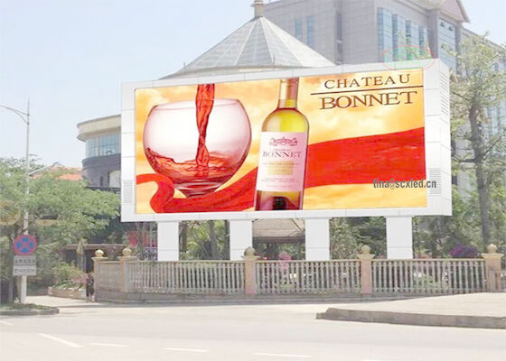 SMD IP65 Ekran LED zewnętrzny w pełnym kolorze P10 Budynek Reklama LED Billboard