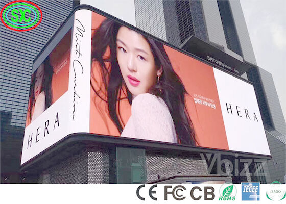 Pełnokolorowy 6000cd/M2 10mm Pixel Advertising Led Panel SMD3535 LED screen reklama zewnętrzna