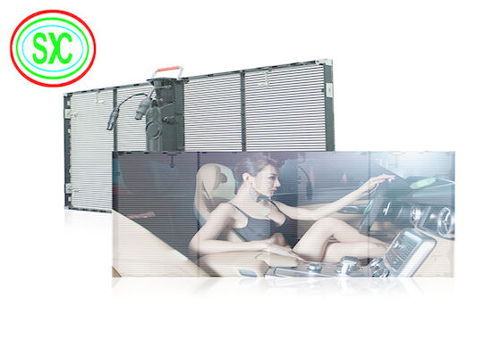 HD Full Color Video Advertising Led Screen G3.91-7.82 Wnętrze Okno Szkło Przejrzystość Led Display