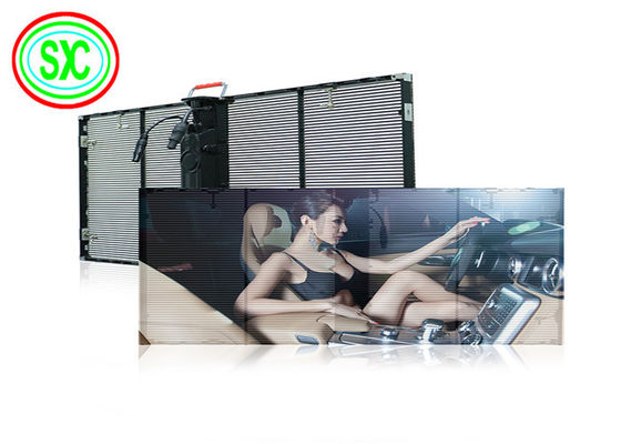 Dobra cena HD Full Color Video Advertising Led Screen G3.91-7.82 Wnętrze Okno Szkło Przejrzystość Led Display w Internecie