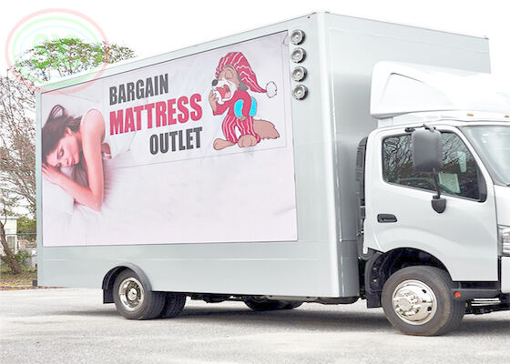 IP65 Video Digital Truck Mounted Led Display pełnobarwny 10mm Pixel Pitch