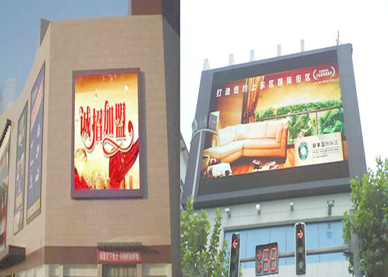 Pełnokolorowy P6 zewnętrzny budynek ulica billboard ściana wideo duży ekran reklamowy LED
