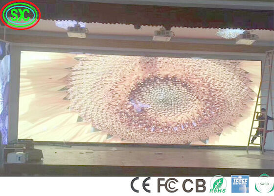 HD Full Color SMD LED Screen Die-Cast Aluminium Panel Scene Background Full Color 256mm X 128mm Rozmiar modułu