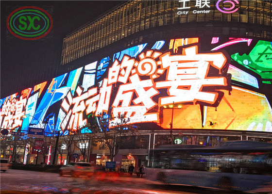 Regulowany kąt gigantyczny billboard zewnętrzny LED dostosować panel LED w centrum miasta