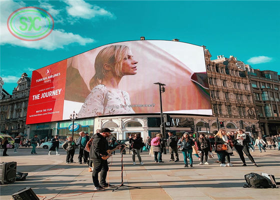 Regulowany kąt gigantyczny billboard zewnętrzny LED dostosować panel LED w centrum miasta