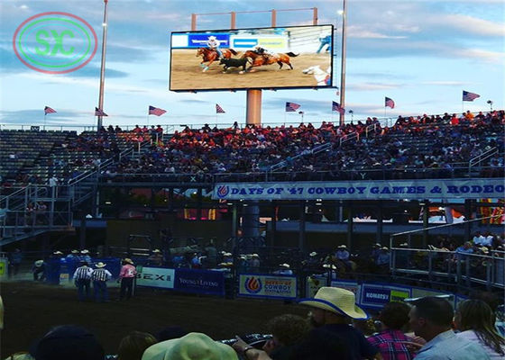 60Hz częstotliwość klatki obrazowej Stalowa walcowana na zimno LED tabliczki wyników dla stadionów sportowych